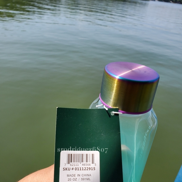 Starbucks purple/teal ombre glass bottle - Picture 5 of 6